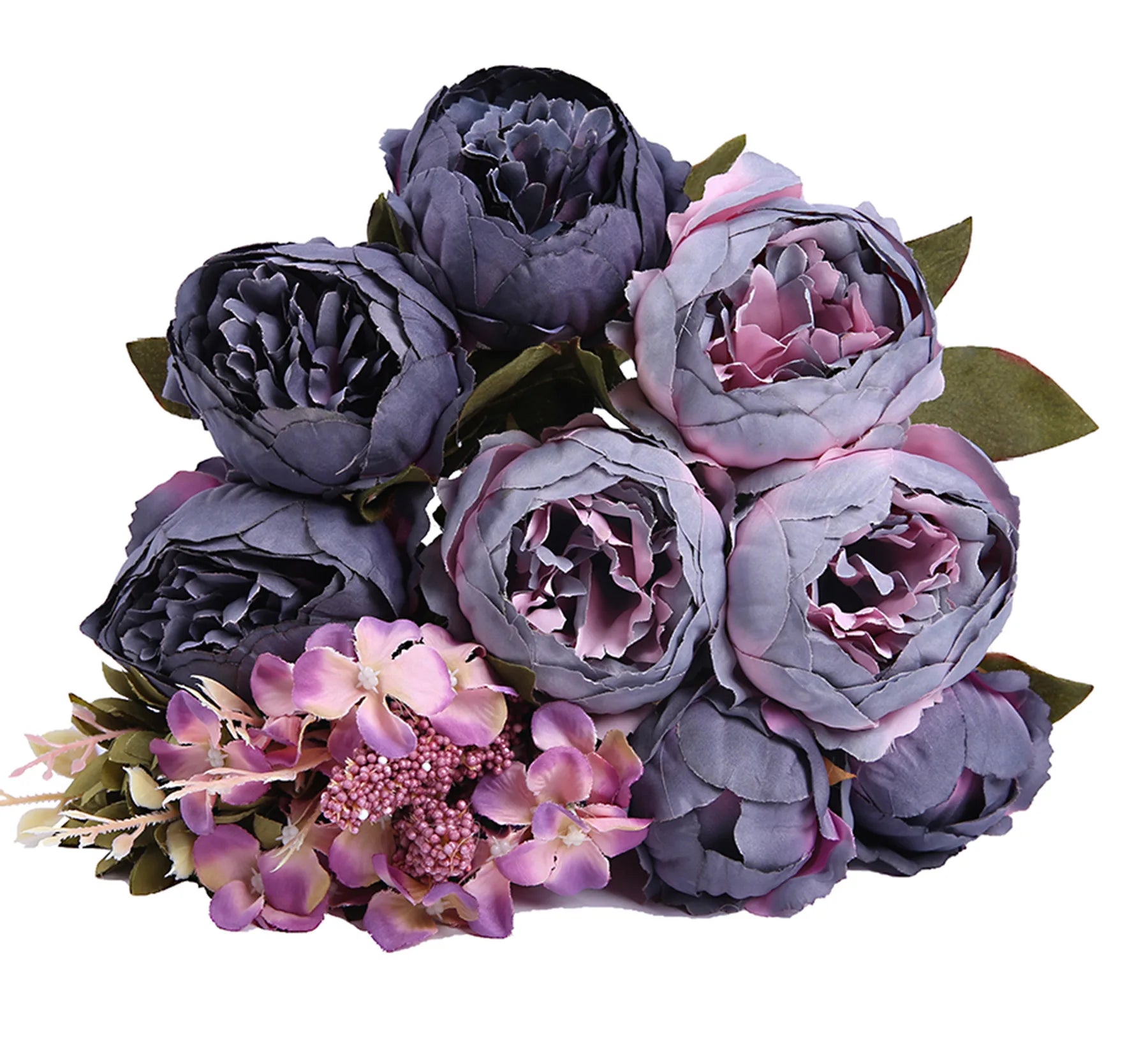 Wholesale New Style 13 Heads  Autumn Silk Peony Artificial  Flowers  Bundle  for Wedding Home Decoration Flowers