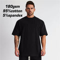 Blank Custom logo Men Oversized Tshirt High Quality 95 Cotton Casual Breathable T-shirt Street Wear t Shirts