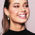 Wholesale Silver Women Jewelry 925 Sterling Silver 18K Gold Plated Irregular Fresh Water Pearl Drop Earrings Manufacturer