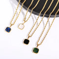Fashion Jewelry 18k Gold Plated Necklace Natural Stone Opal Cat's Eye Tarnish Free Jewelry Necklace