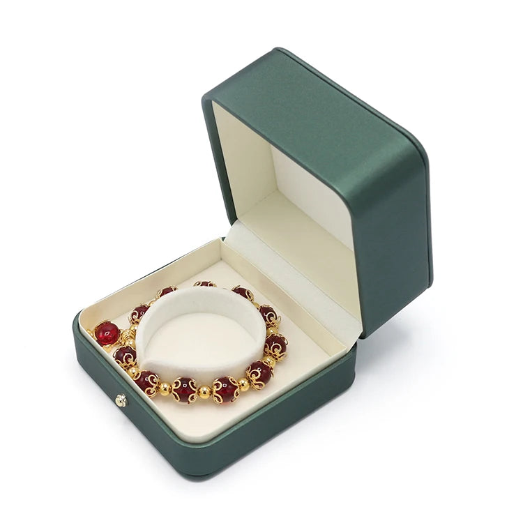Wholesale Custom Green Luxury Bracelet Box Custom Logo Jewelry Boxes Packaging