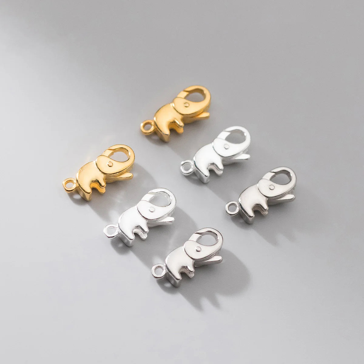 Elephant Lobster Clasp 925 Sterling Silver Elephant Shape Clasp Wholesale Bulk Pricing