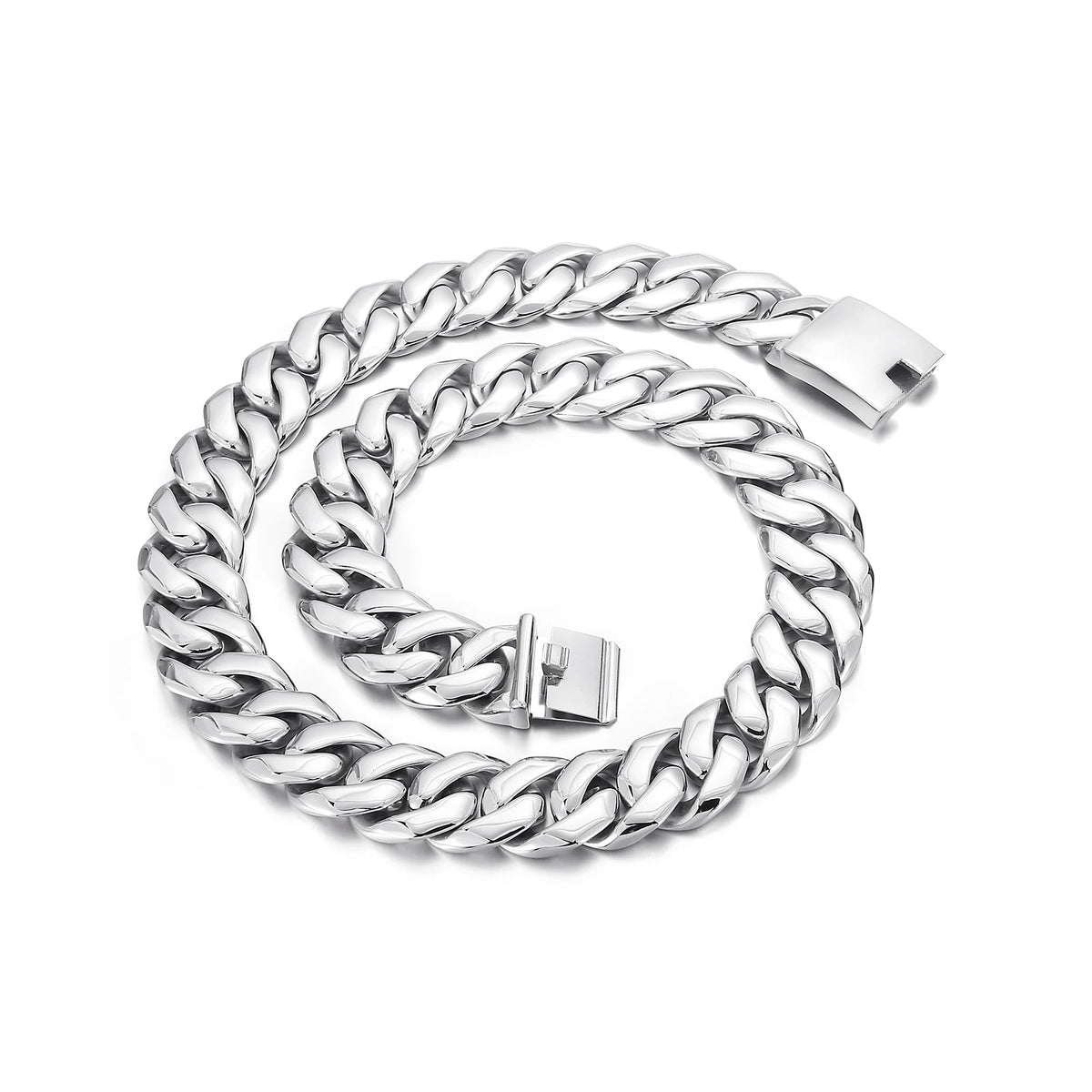 KALEN European and American Stainless Steel Snake Bone Chain Men's Necklace