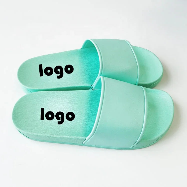 Wholesale Designer Slides Best Price Men Black Open Toe Slide Sandals Custom Embossed Hotel Hot Sale Basic Design Top Quality