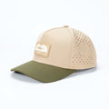 Customized Two-Tone 5-Panel Golf Hats Laser Cut Baseball Caps Waterproof Breathable Fabric Sporty for Summer Outdoor Sports