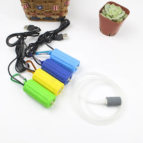 Mini Portable USB Oxygen Pump Silent Aquarium Air Pump for Fish Bowl Outdoor Fishing Use Fish Tank Accessories