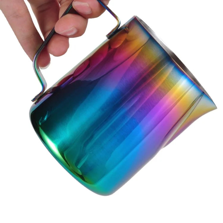 Custom Milk Frothing Pitcher Steaming Pitchers Stainless Steel Milk Jug Cup Coffee Cappuccino Latte