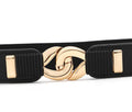 Women Skinny Elastic Stretch Belt for Dresses Retro Ladies Waist Vintage Thin Belt