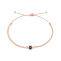 Hot Selling Stainless Steel Photo Projection Bracelet Multi-color Handmade Adjustable Braided Rope Bracelet Valentine's Day Gift