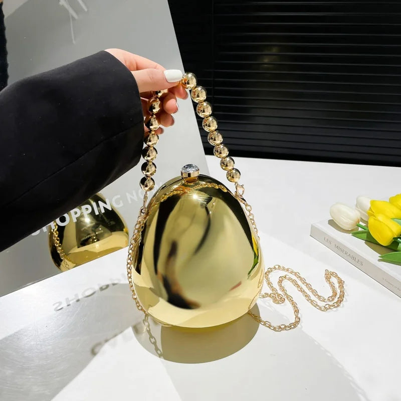 Hot Pearl Handle Acrylic Bag Women Evening Bags and Clutches Chain Shoulder Purses Mini Wedding Party Handbag Ladies Clutch Bag