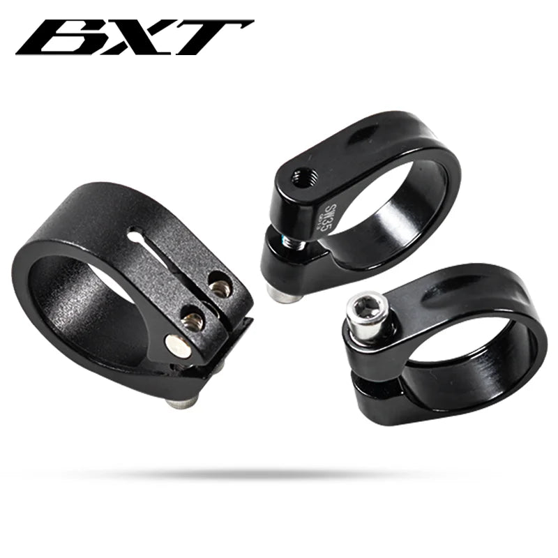Hot Sale Bicycle Seatpost Clamp 31.8/34.9/37mm Bicycle Seat Post Pipe Clamp Aluminum Alloy MTB Mountain Road Bike Seat Tube Clip