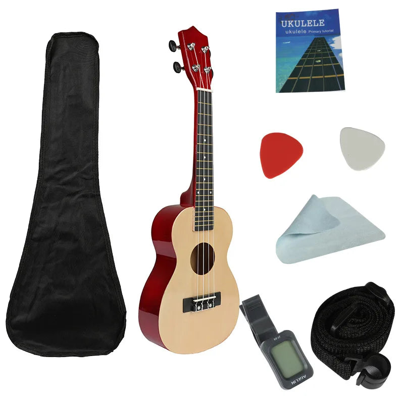 23 Inch High-Quality Ukulele With Accessories Joy the Music Perfect for Gifts Performances and Music Education