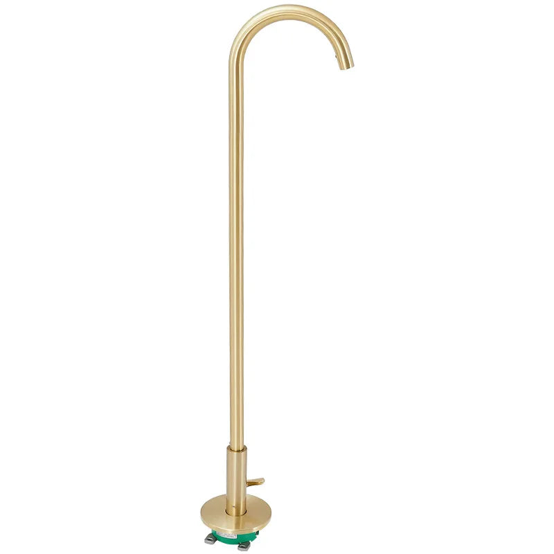 Freestanding Bathtub Mixer Faucet Floor Mount Sensor Bathtub Faucet Set