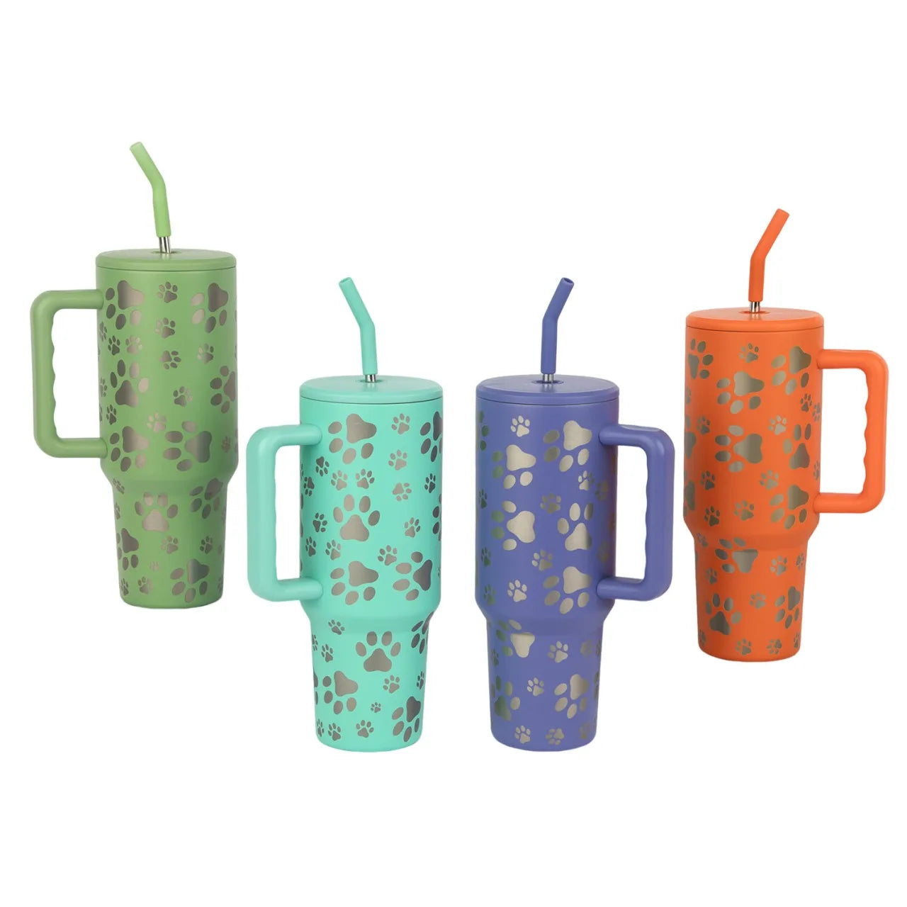 40 Oz Sublimation Tumbler Wholesale Coffee Mug Ice Water Tumbler With Handle and Straw Lid