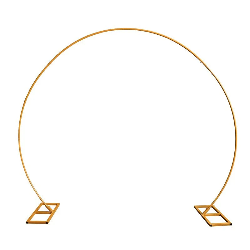 Wedding Birthday Party Decoration Balloon Stands Background Iron Flower Rack Golden Circle Wedding Metal Balloon Arch Stand