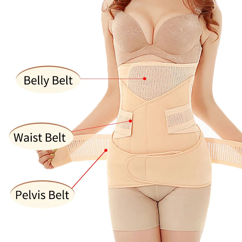 Adjustable 3 in 1 Postpartum Belly Belt Band Custom Postpartum Pregnancy Support Maternity Belt Postpartum Belly Wrap for Women