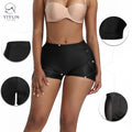 Yiyun Plus Size 2 Pcs Foam Pads Padded Buttock Leg Shaper Panties High Waist Tummy Control Butt Lifter Enhancer Shape Wear Panty
