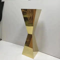 Hot Sale Gold Metal Floral Vase Mirror Flower Stand Elegant Dining Room Furniture Wedding Table Centerpieces for Hotel Villa