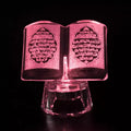 Popular Design Small Muslim Crystal Quran Book 3D Laser Engraved Custom Size Islamic Gifts HONOR Brand Gift Decoration
