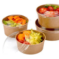 100% Food Grade Biodegradable Disposable Paper Salad Bowl