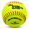 12 Inch Synthetic Leather Ball PVC Cover Cork Core S300Y Pro Softball Ball Softball Weston S300 Y Softballs