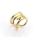Gold Color Midi Rings for Women Hot Style Knuckle Paperclip Anillos Mujer Aneis Feminino Brass Copper Jewelry for Engagement