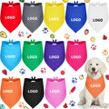 Wholesale Adult Pet Solid Color Sublimation Polyester Dog Scarf Custom Logo Designed Outdoor Multi-functional Bandanas