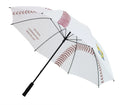 Baseball Umbrella Manual Open Golf Umbrella White Bring Umbrellas with logo Prints