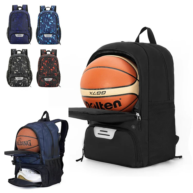 Custom logo Competitive Price Large Sport Football Basketball Reusable Duffle Backpack Bag Waterproof 50l