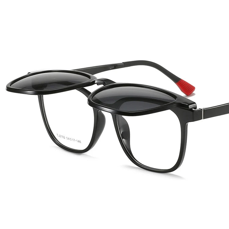 Custom Logo Sunglasses Flip Cover Eyeglasses Frames Blue Light Protect Flip up Clip on for Glasses
