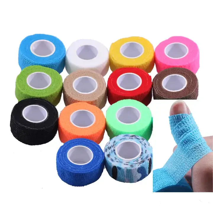 2.5cm Non-Woven Self-Adhesive Nail Care Bandage Manicure Tools for Nail Art Protection Skin Care Finger Wrap Tape