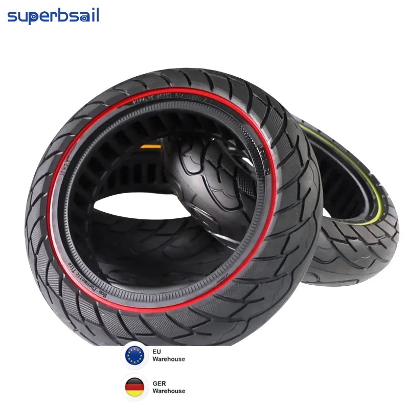 Superbsail EU Stock 10*2.5 Solid Tire With Color Ring for Kugoo M4/M4 Pro Electric Scooter Color Tubeless Tire Accessories