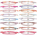 Friendship Braided Rope Bracelet for Women Colorful Handmade Bracelets Adjustable Cotton Woven Wrist Anklet Cord Bohemia Jewelry