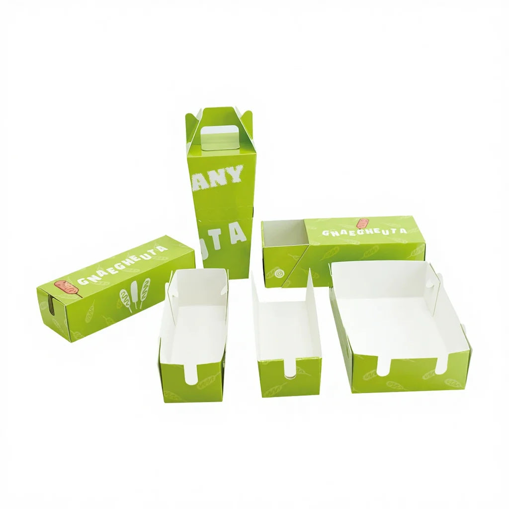 Hot Custom Food Packaging Box Waffle Sandwich Cardboard Tray Hot Dog Boxes Fast Food Packing MegaBDM