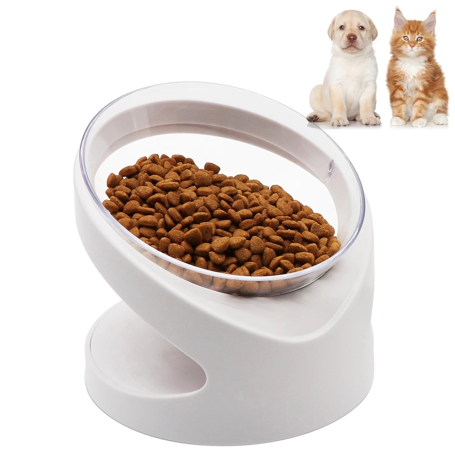Pet Food Bowl for Dog Cat Feedind Bowl With Stand Protect Spine Feeder Kitty Plate Puppy Dish Drinking Bottle Dog Water Bowl