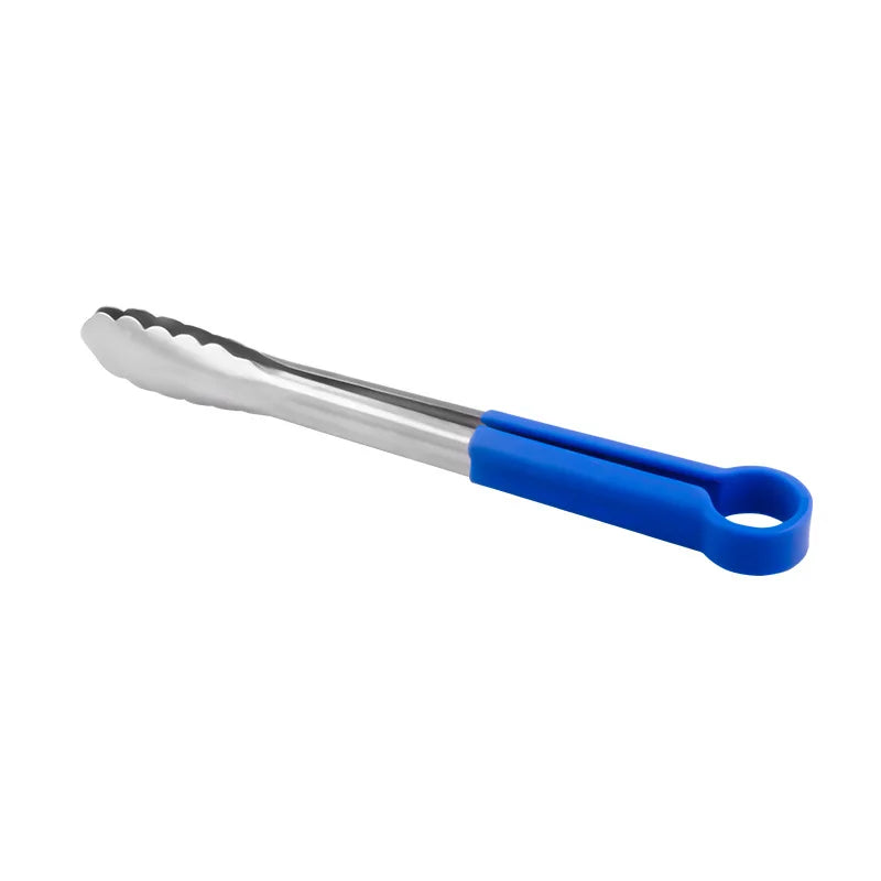 Kitchen Restaurant Buffet Service Clip Steak Bread Long Stainless Steel Hotel Salad Tong 12 Inch Tongs for Serving Food Silicone