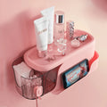 3 in 1 Wall Mounted Shelf Bathroom Tissue Storage Box