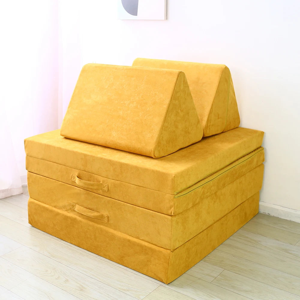 SAIEN Best Selling Fun Game KIDS' Sofa Foam Play Couch for Children Gift Living Room Kids DIY Play Sofa