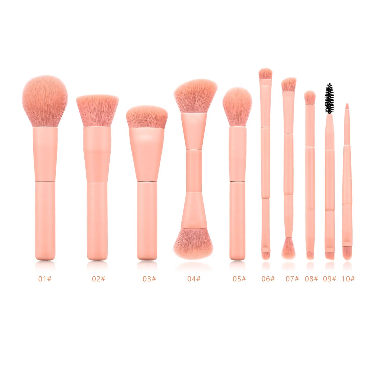 Private Label 10pcs Double Side Makeup Brush Set