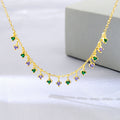 Fine Jewelry Necklaces Sterling 925 Silver Jewelry With Color 5A CZ Necklace for Women Set Accessory Wholesale