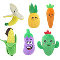 Hot Sale Fruit and Vegetable Style Plush Chew Interactive Squeaky Dog Toys