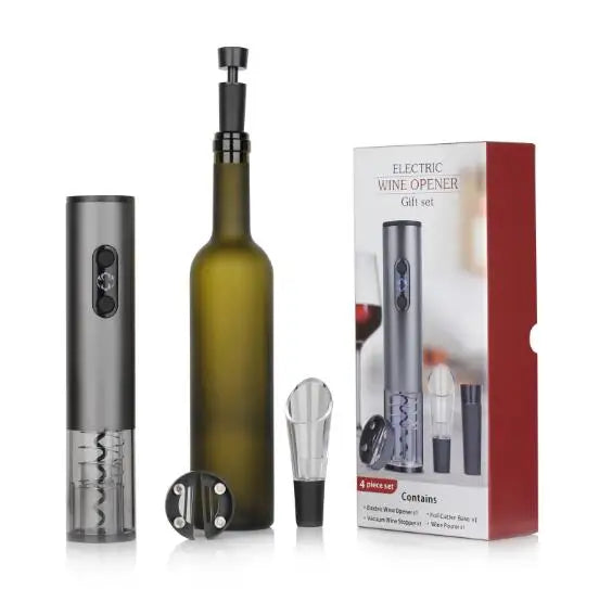 New Launch Product 2023 Wedding Souvenir Gift Set Electric Wine Opener Accessories Kit for Guests