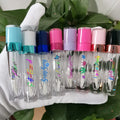 FAYE COSMETICS Round 6ml Black White Hot Pink Lip Gloss Packaging Empty Lipgloss Tube With Brush