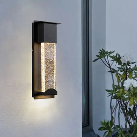 Hot Sale Modern Waterproof Outdoor Long Farmhouse Light Hallway Exterior Bubble Glass Wall Sconce