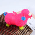 XTQ Factory Outlet Light-Up Glowing Poodle Pet Squeezing Toy TPR & Plastic Material Stress Relief Toy for Kids