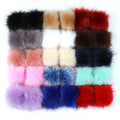 Custom Big Size Fur Pompom Colorful Fur Pompoms With Snap Faux fox Fur Pompom Cheap Price