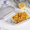Microwave Safe square Food Bento Lunch Box Meal Prep Containers PP Transparent Lid Plastic Divided Food Storage Container Boxes