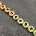 DIY Natural Unakite Stone Beads Loose Gemstone Smooth Finished Marquise Beads