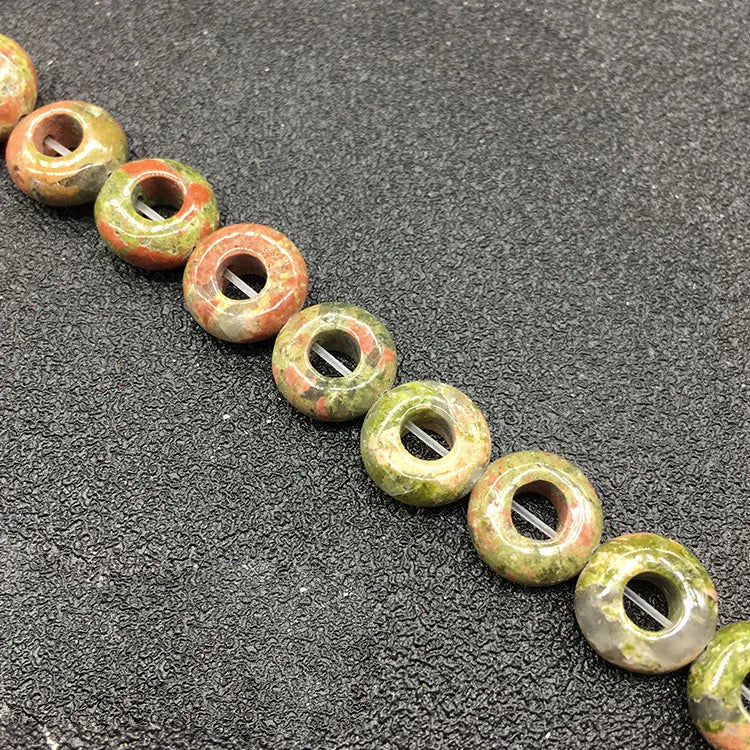 DIY Natural Unakite Stone Beads Loose Gemstone Smooth Finished Marquise Beads