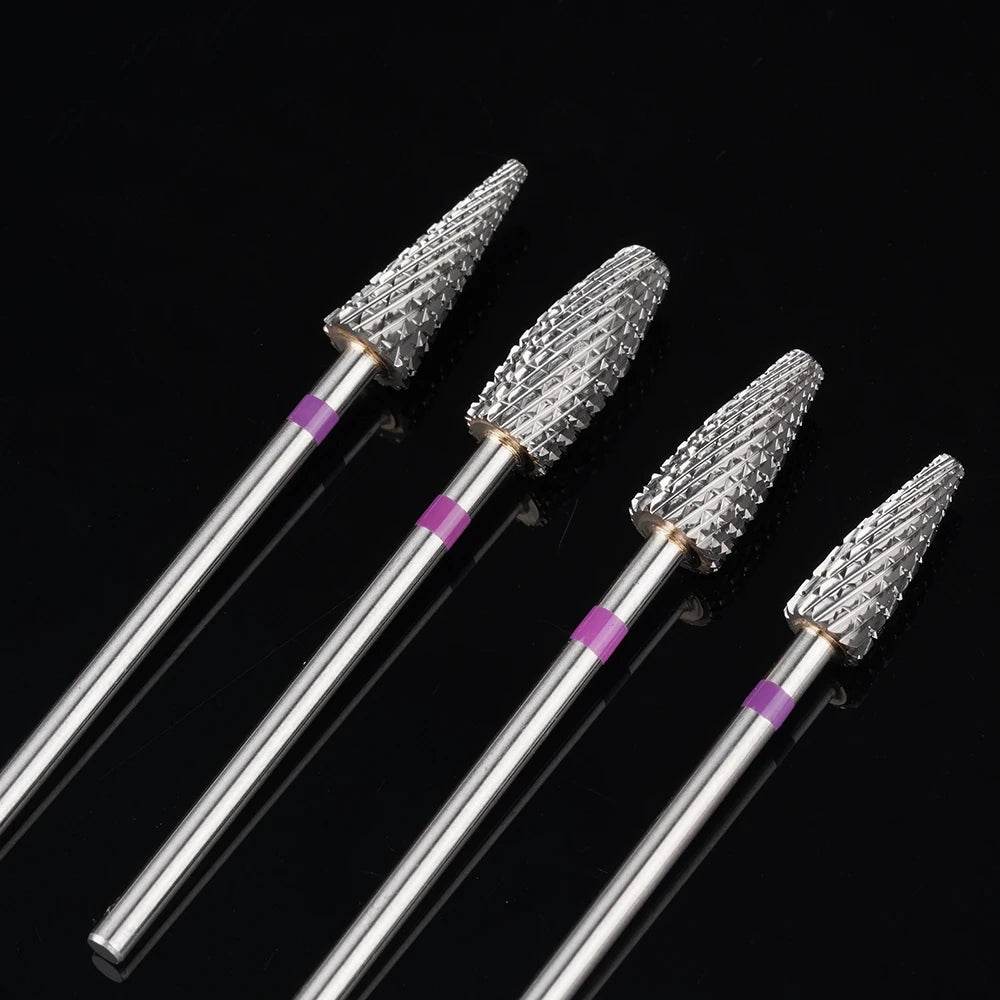 Upgraded Flame/Cone Bits Professional Nail Drill Bit Manicure Tools 2.35mm OEM ODM Wholesale Tungsten Carbide Nail Bit